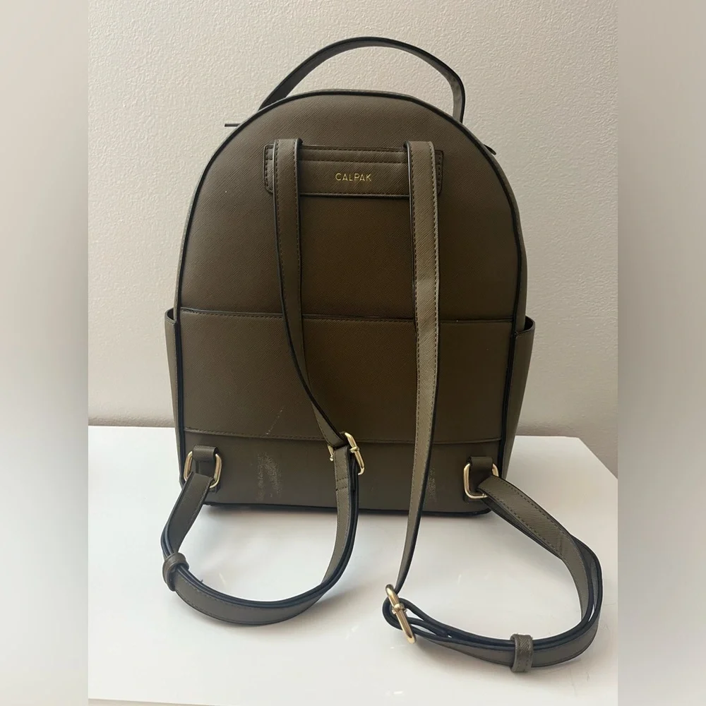 CALPAK Kaya Rounded Backpack Olive Green - Picture 2 of 7